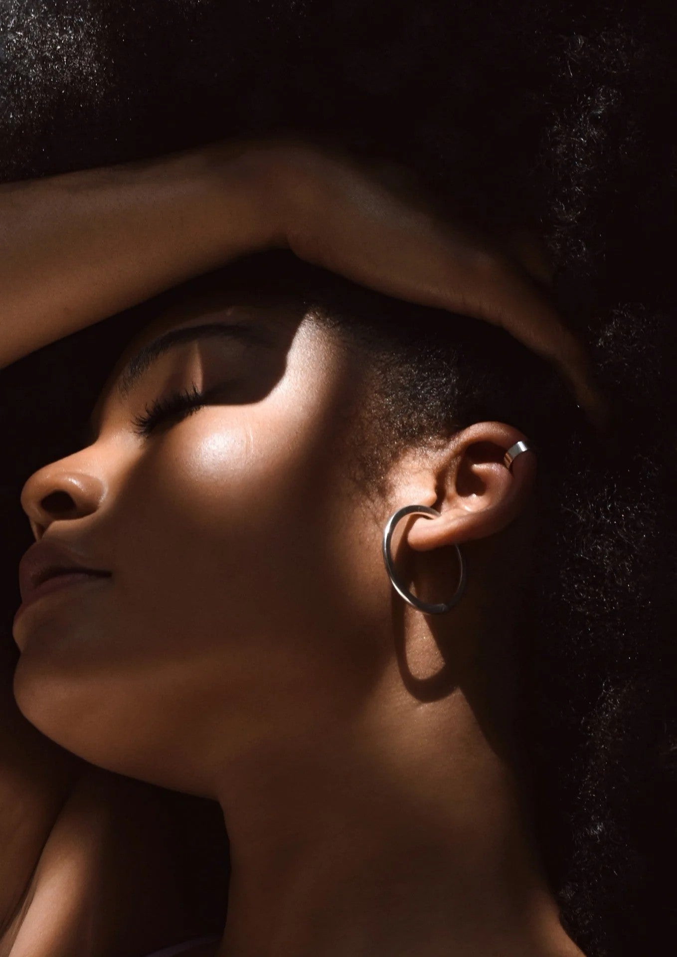 Silver Flat Upper Ear Cuff