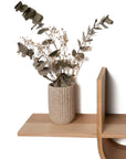 Curved Wooden Floating Shelf
