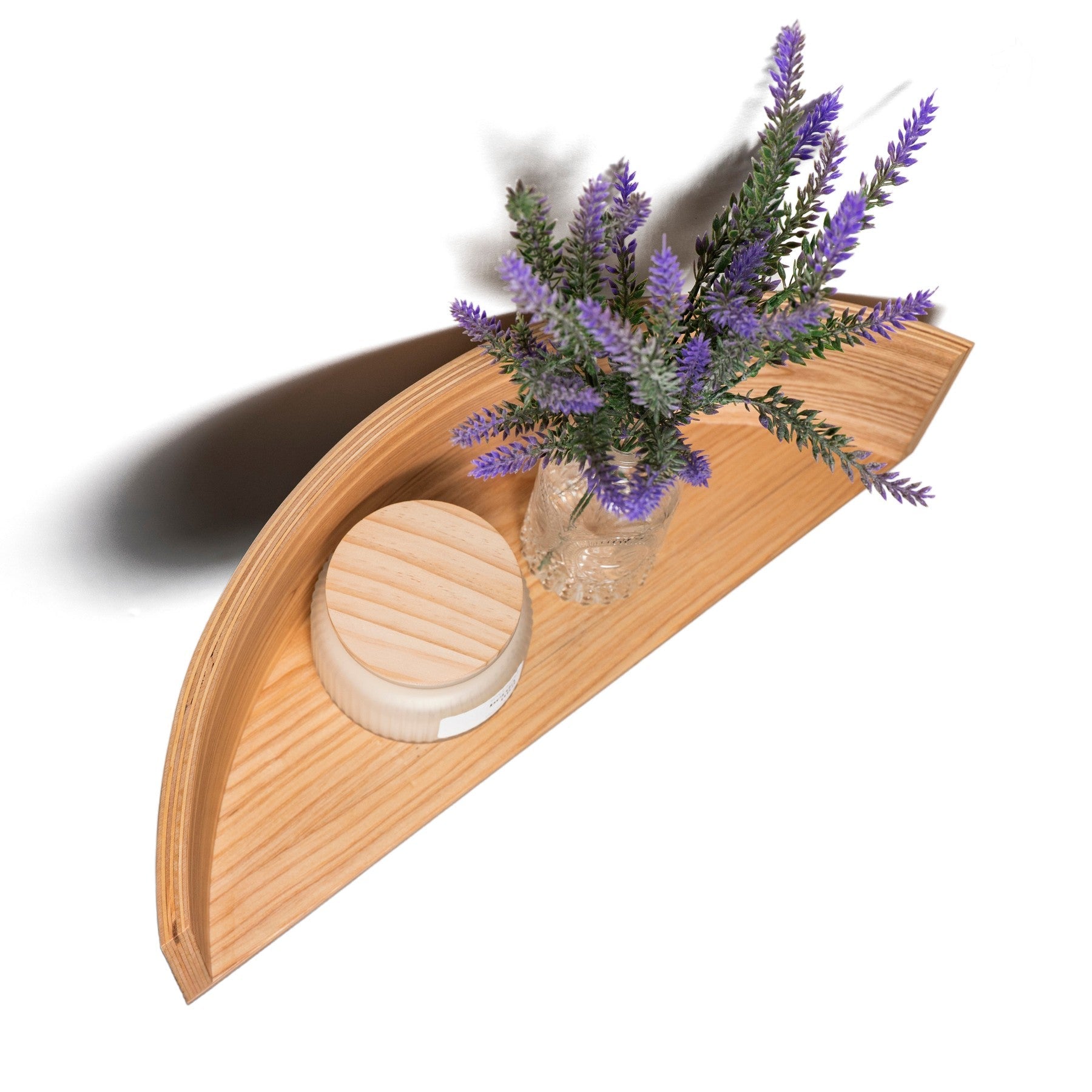 Floating Wooden Wall Shelf Pie