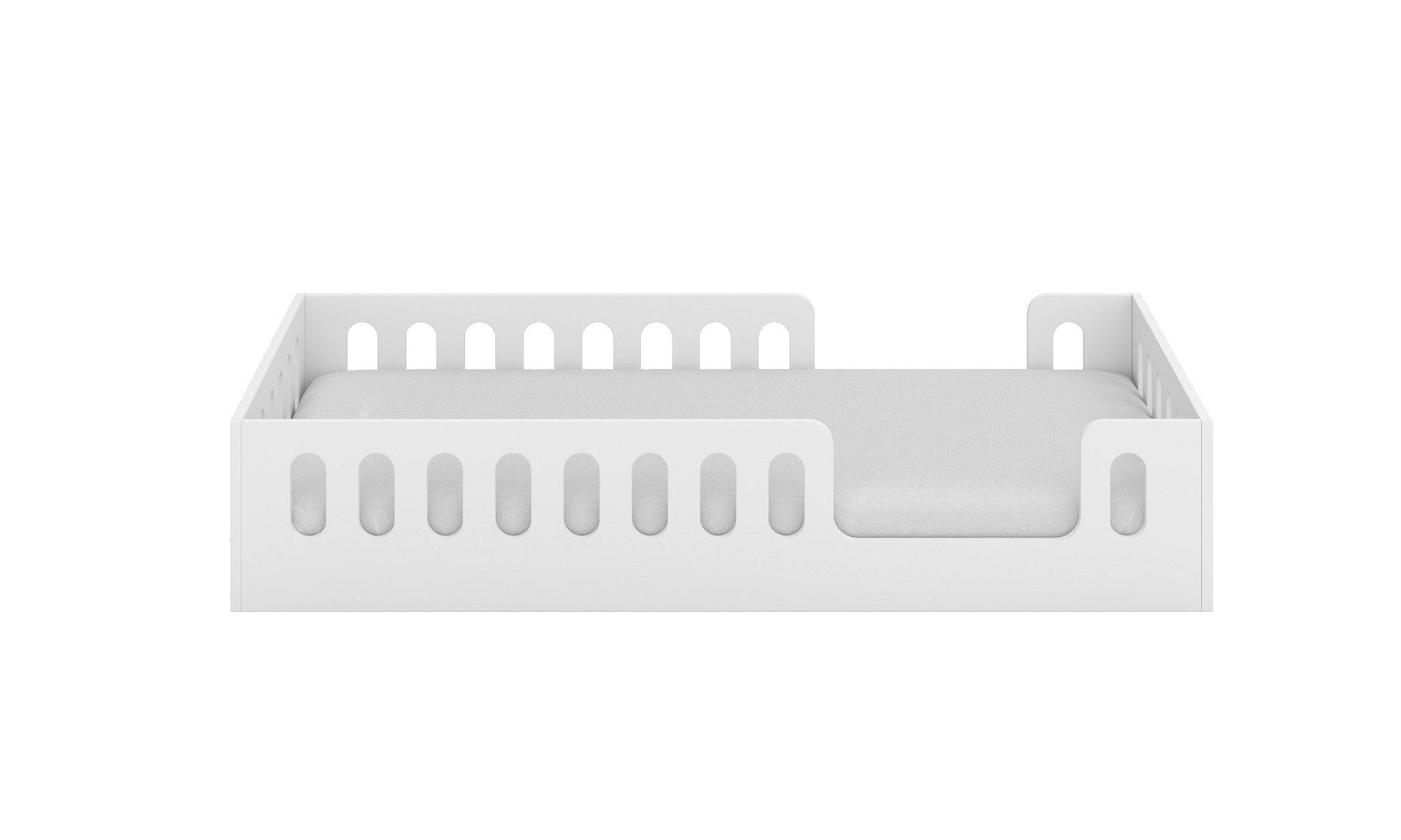 Montessori Floor Bed with Safety Panel for Children