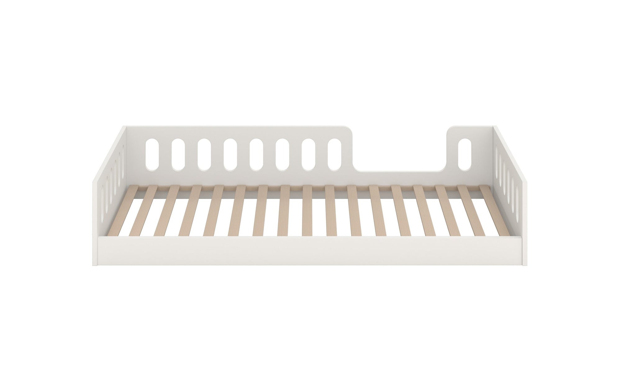 Montessori Floor Bed with Safety Panel for Children