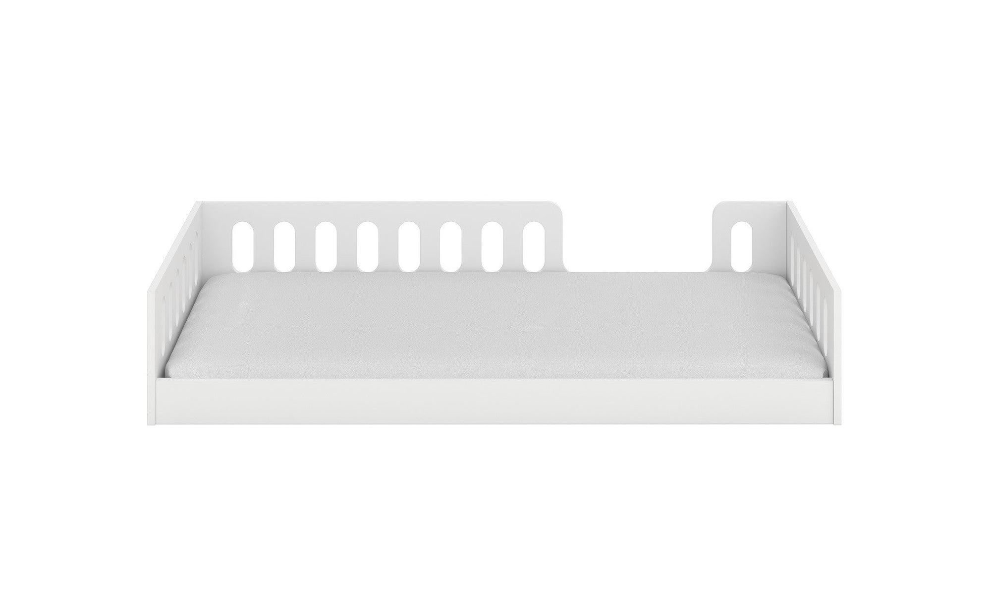 Montessori Floor Bed with Safety Panel for Children