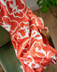 Flora cotton throw