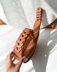 Flora Leather Crossbody Bag – Handcrafted Elegance by Gerda Retter by Gerda Retter Design at www.brixbailey.com