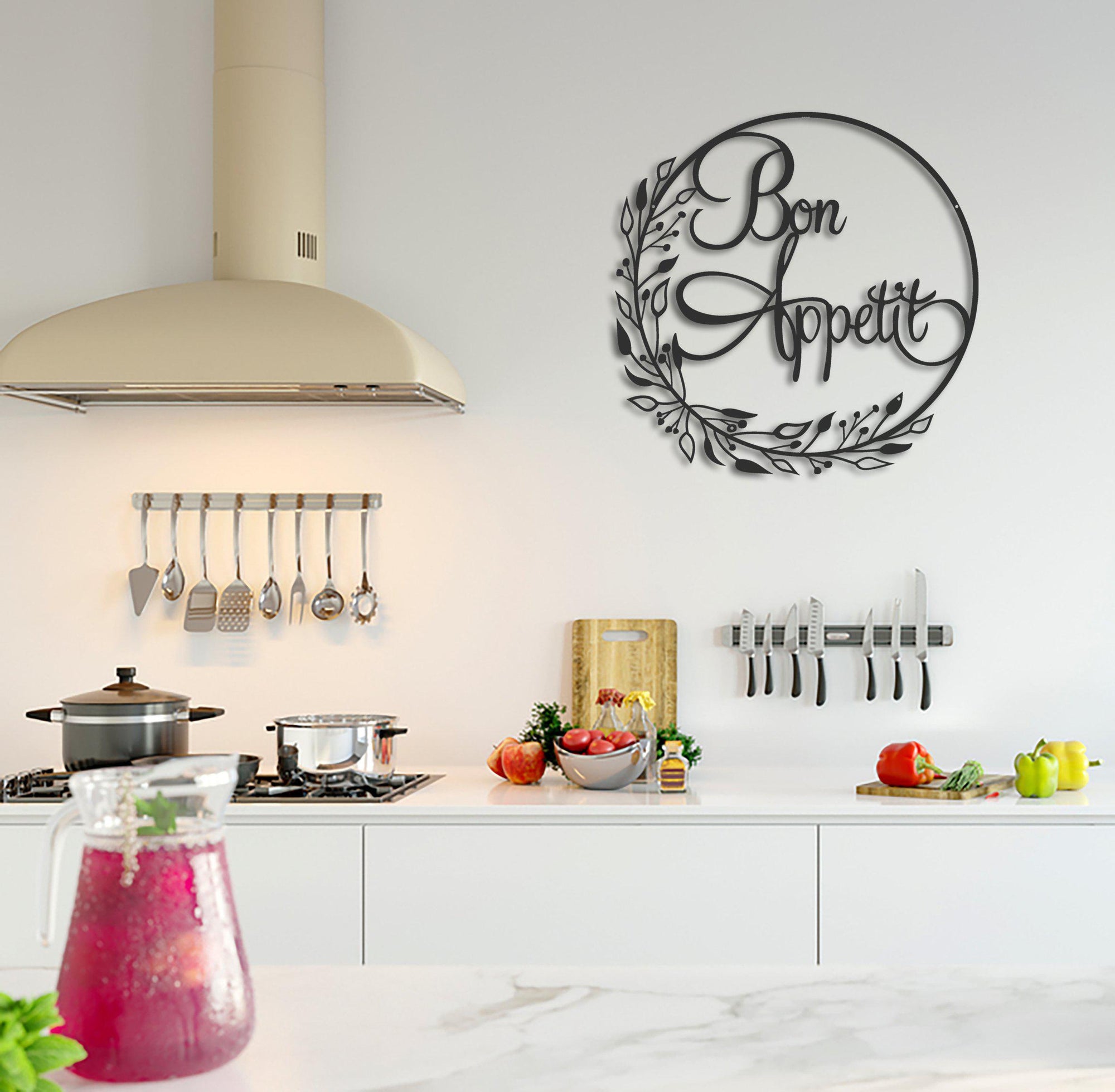 Bon Appetit Metal Wall Art