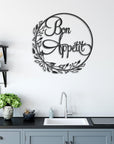 Bon Appetit Metal Wall Art