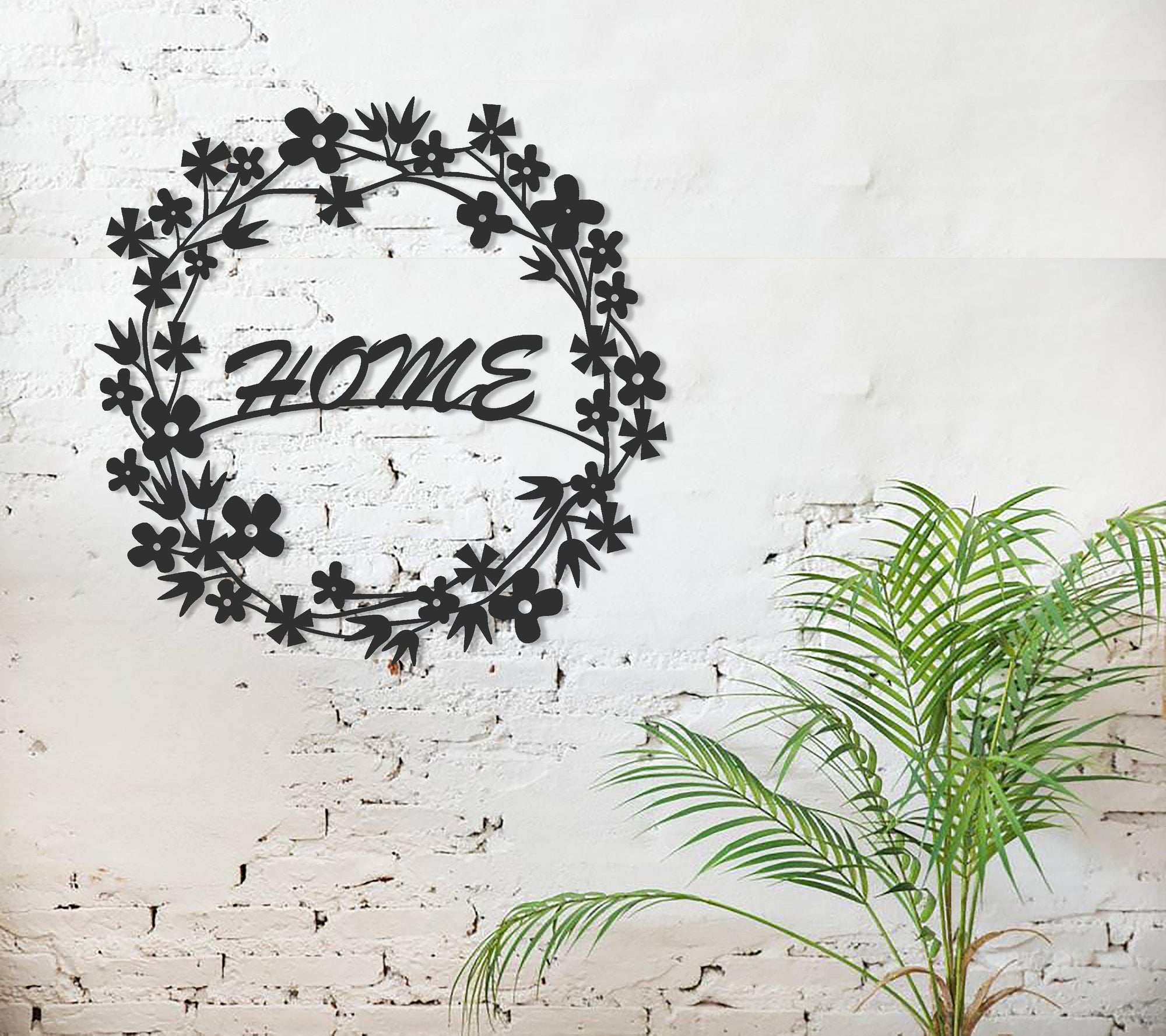 Flowery Metal Wall Art