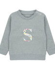 Embroidered Initial Sustainable Sweatshirt