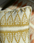 Florian Square Cushion - Ochre yellow