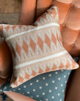 Florian Square Cushion - Rusty pink