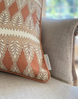 Florian Square Cushion - Rusty pink