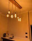 Flush Mount Long Drop Cluster Pendant Light
