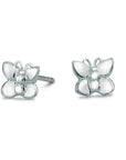 Flutterby' Silver Stud Earrings