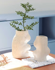 Large White Ceramic Vase for Home Display