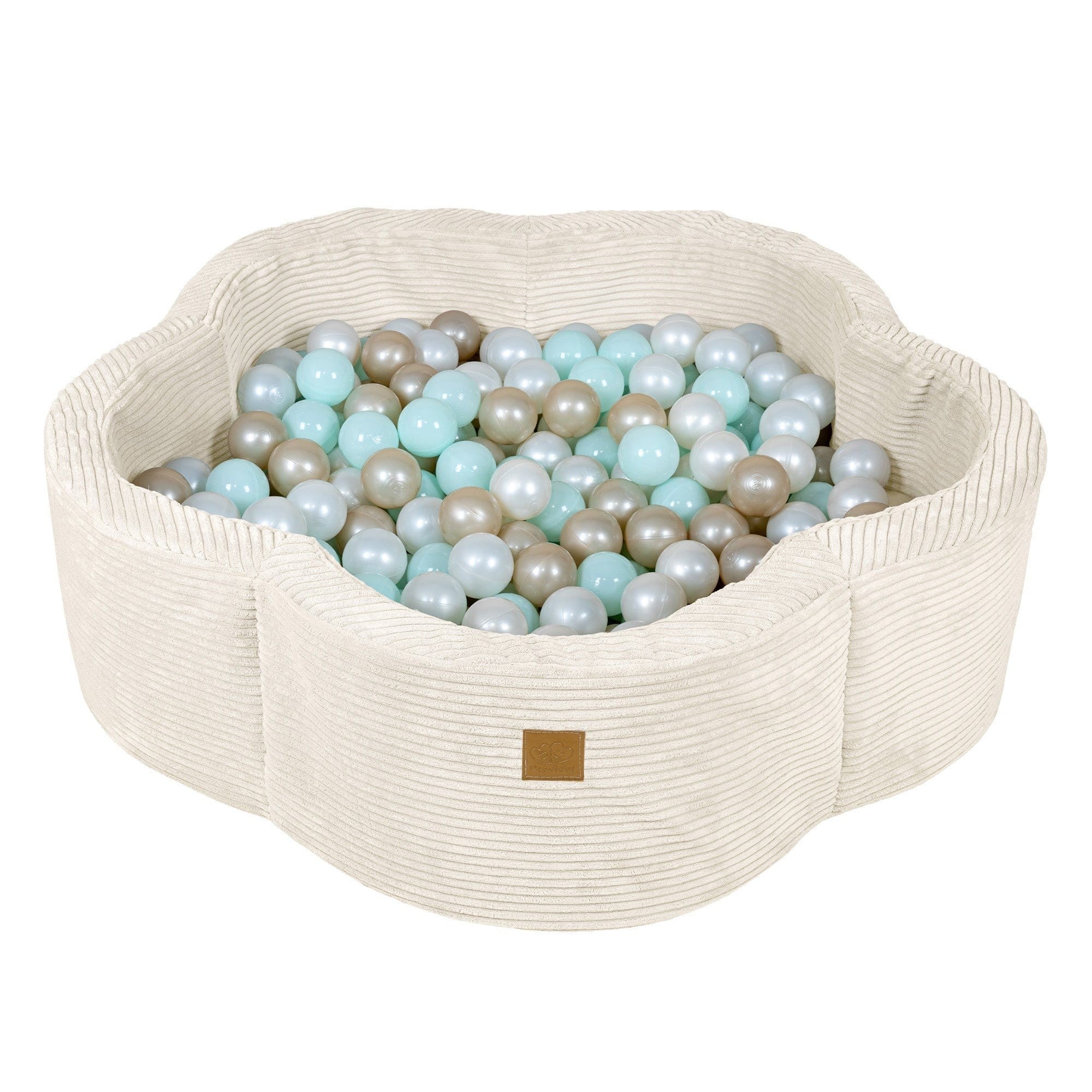 Foam Baby Ball Pit in Vanilla Flower