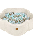 Foam Baby Ball Pit in Vanilla Flower