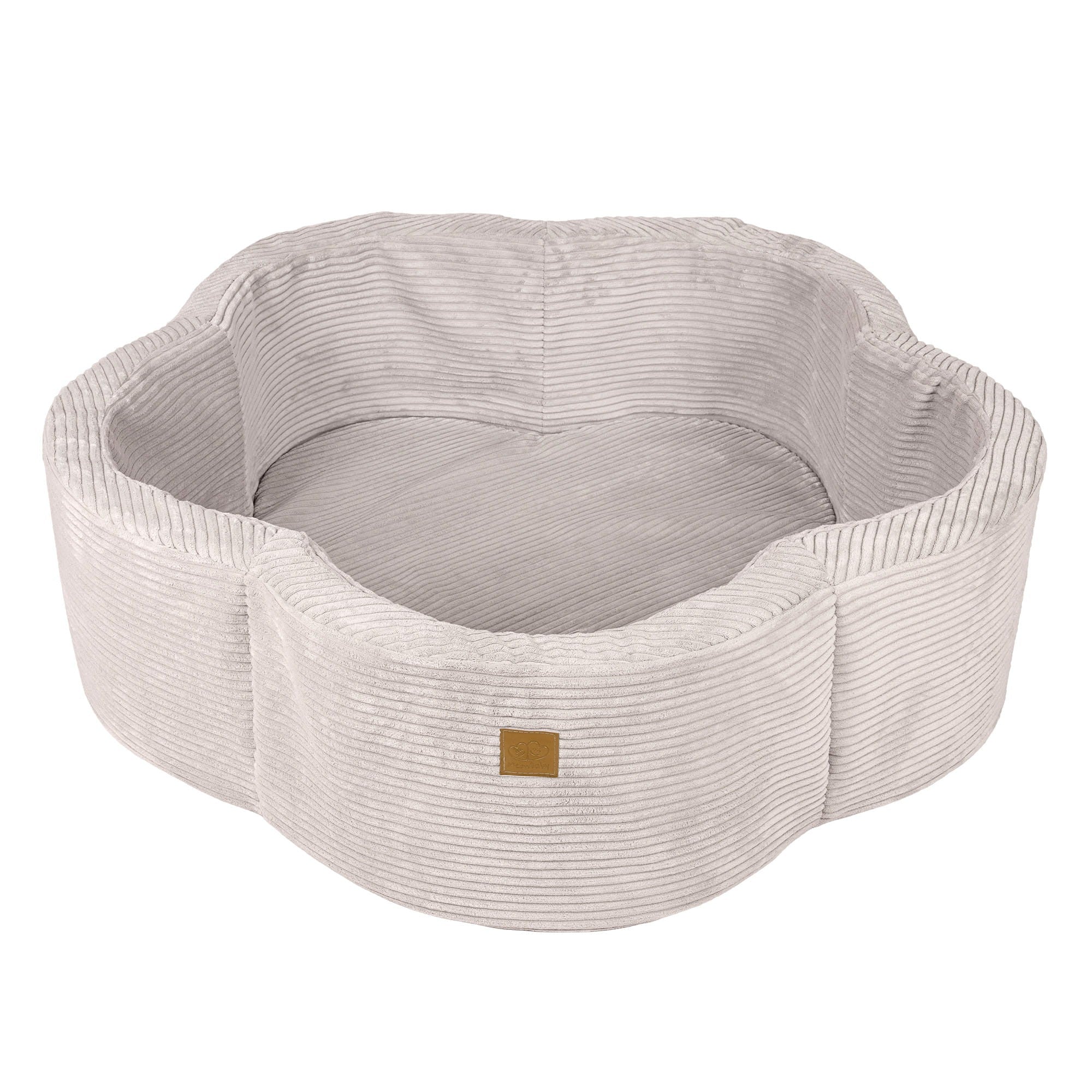 Foam Baby Ball Pit in Ecru Flower Print