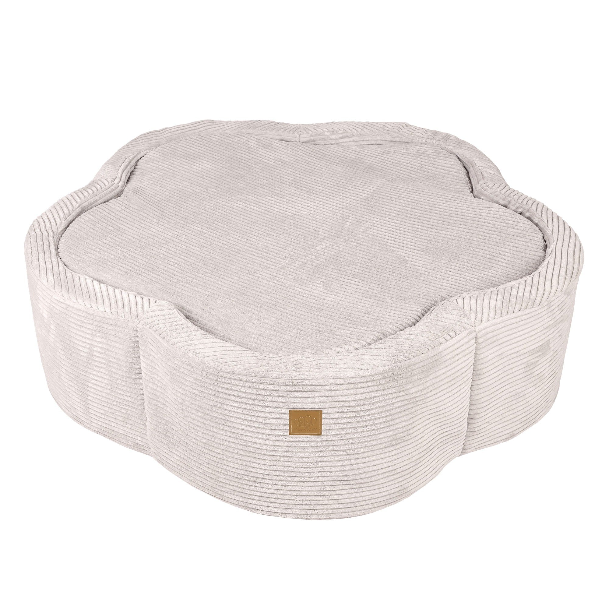 Foam Baby Ball Pit in Ecru Flower Print