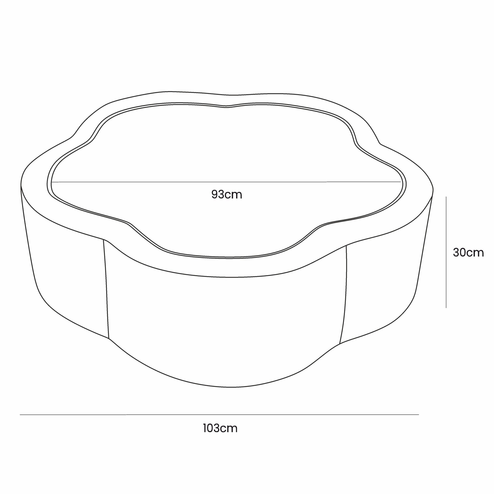 Foam Baby Ball Pit in Soft Pink Floral Design