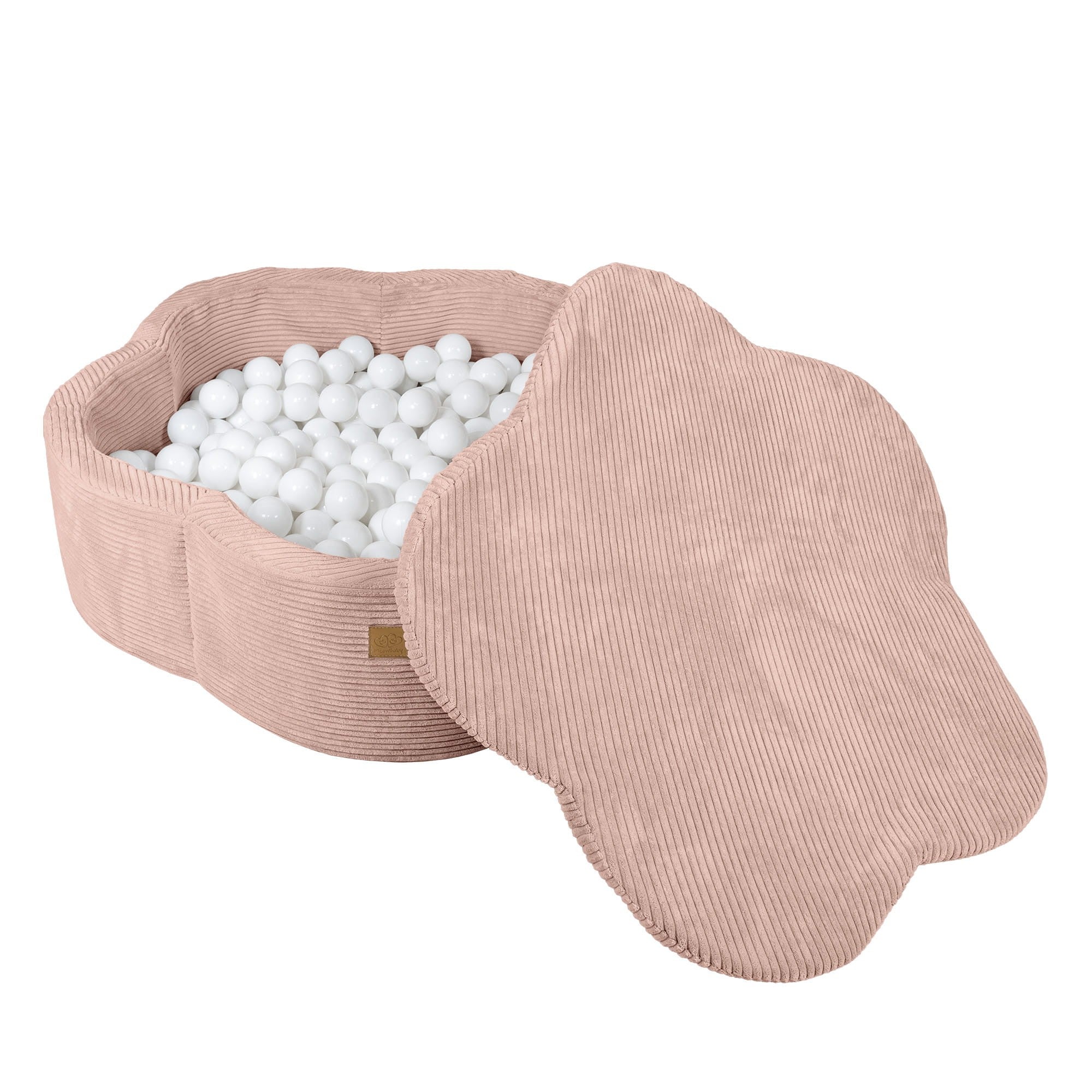 Foam Baby Ball Pit in Soft Pink Floral Design