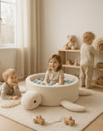 Foam Baby Ball Pit in Turtle Boucle