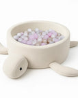 Turtle Foam Baby Ball Pit in Cheesecake Cream Boucle
