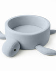 Foam Baby Ball Pit Turtle in Dusty Ice Blue Boucle
