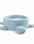 Foam Baby Ball Pit Without Balls - Turtle Dusty Ice Blue Boucle
