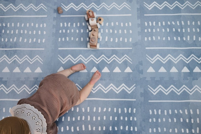 Foam Puzzle Playmat Azure for Stylish Baby Spaces