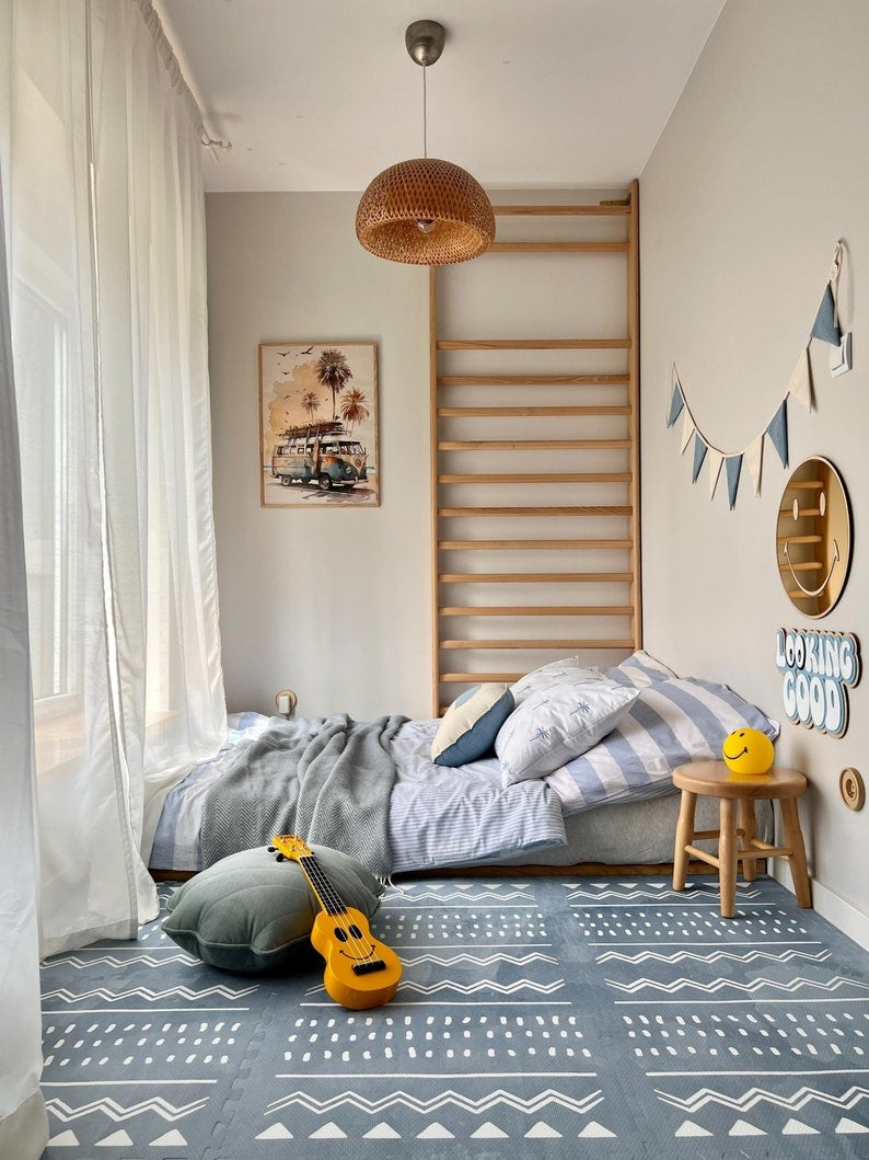 Foam Puzzle Playmat Azure for Stylish Baby Spaces