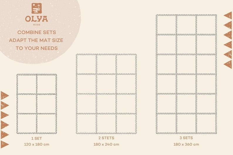 Soft Foam Baby Playmat in Dove with Spots