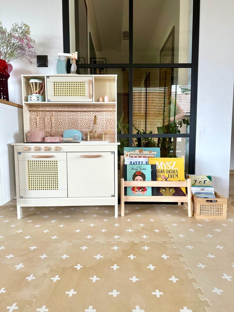 Foam Puzzle Baby Playmat in Cross Sand