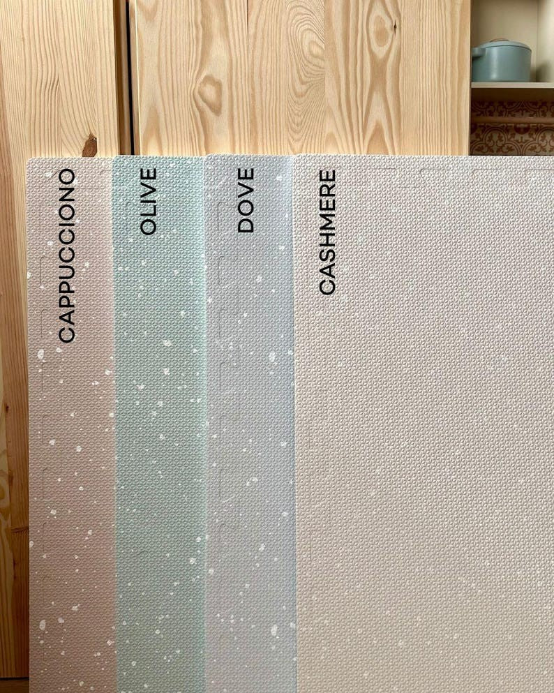 Soft Foam Baby Playmat in Dove with Spots