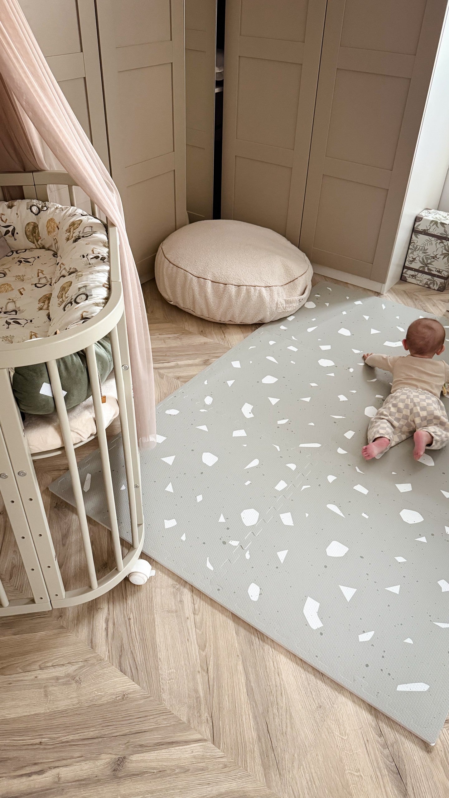 Foam Puzzle Playmat in Terrazzo Sage