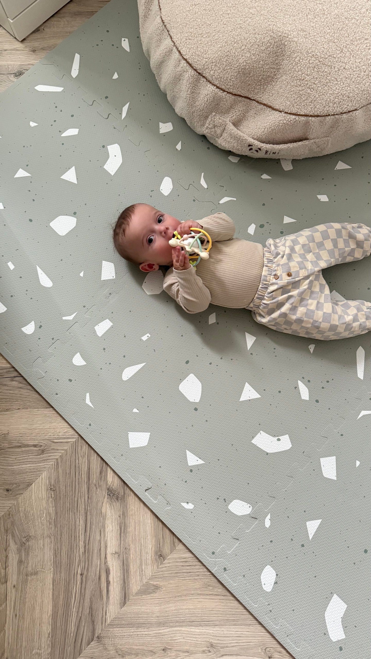 Foam Puzzle Playmat in Terrazzo Sage