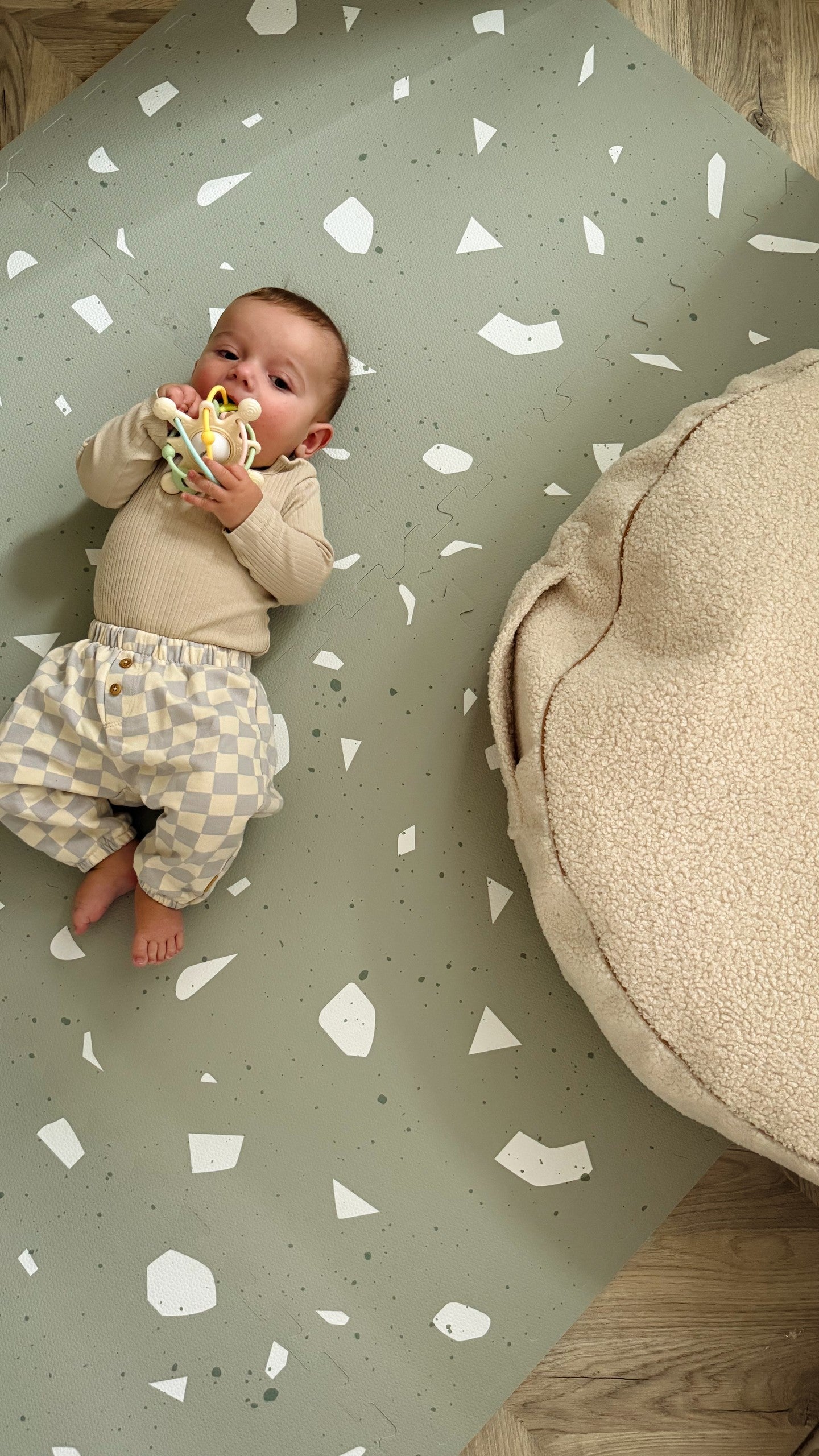 Foam Puzzle Playmat in Terrazzo Sage