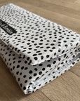 Travel Changing Mat - Black Spotty Print