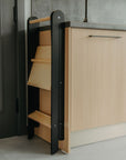 Foldable Kitchen Helper Tower with Safety Rail