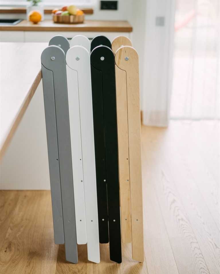 Foldable Kitchen Helper Tower with Safety Rail