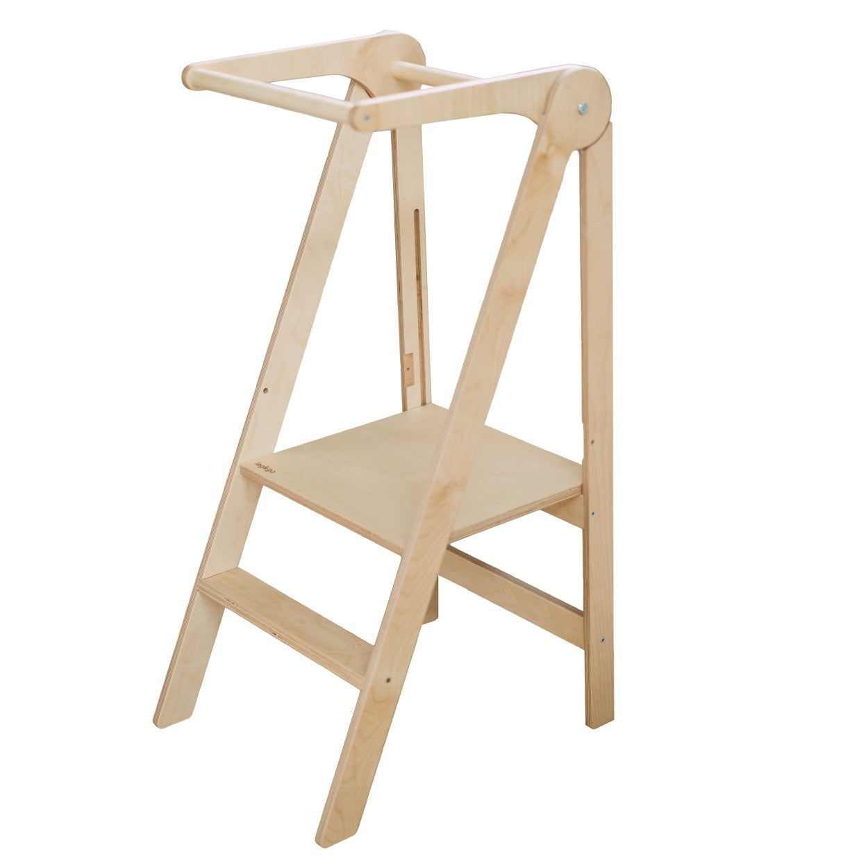Foldable Kitchen Helper Tower with Safety Rail
