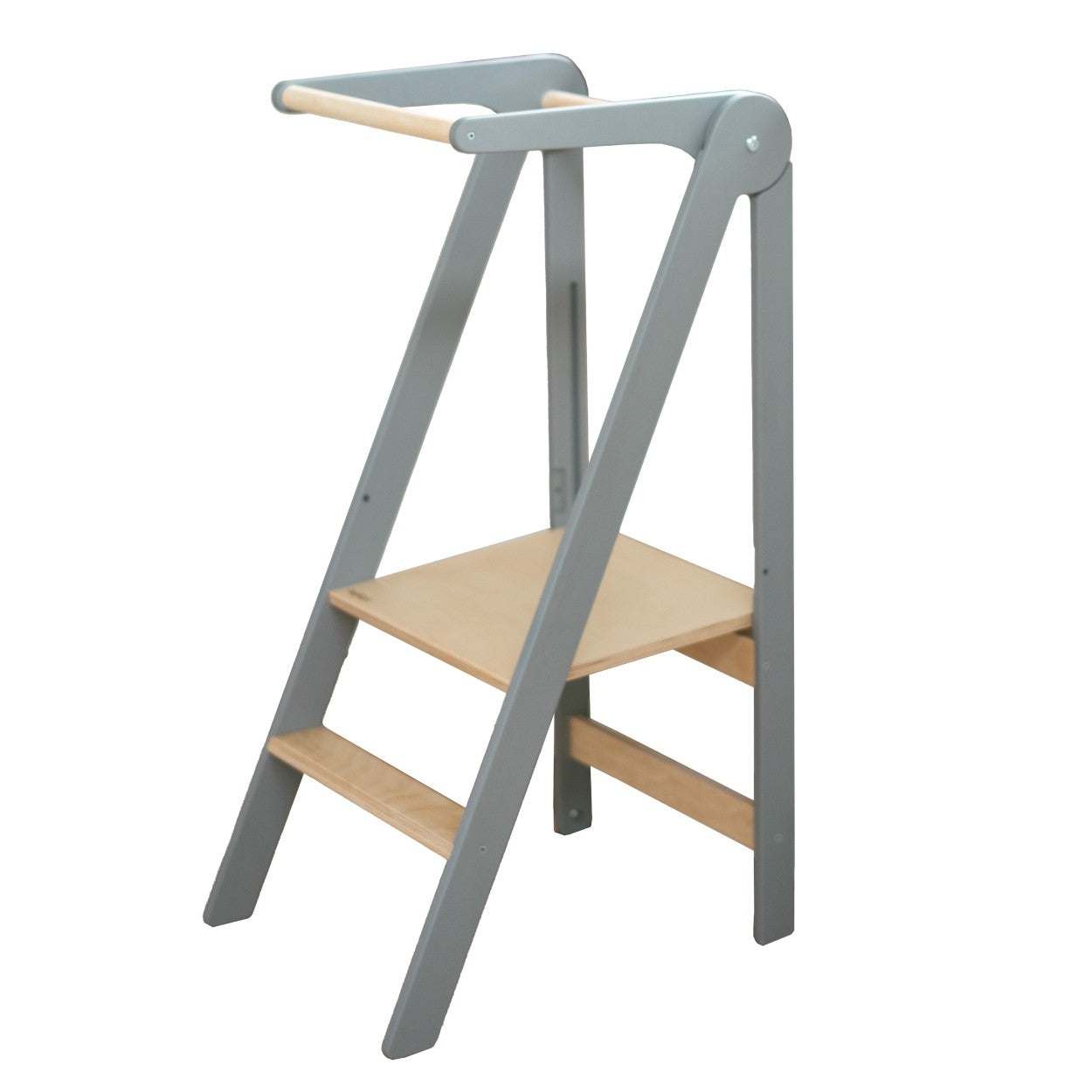 Foldable Kitchen Helper Tower with Safety Rail
