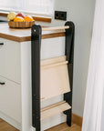 Foldable Kitchen Helper Tower with Safety Rail