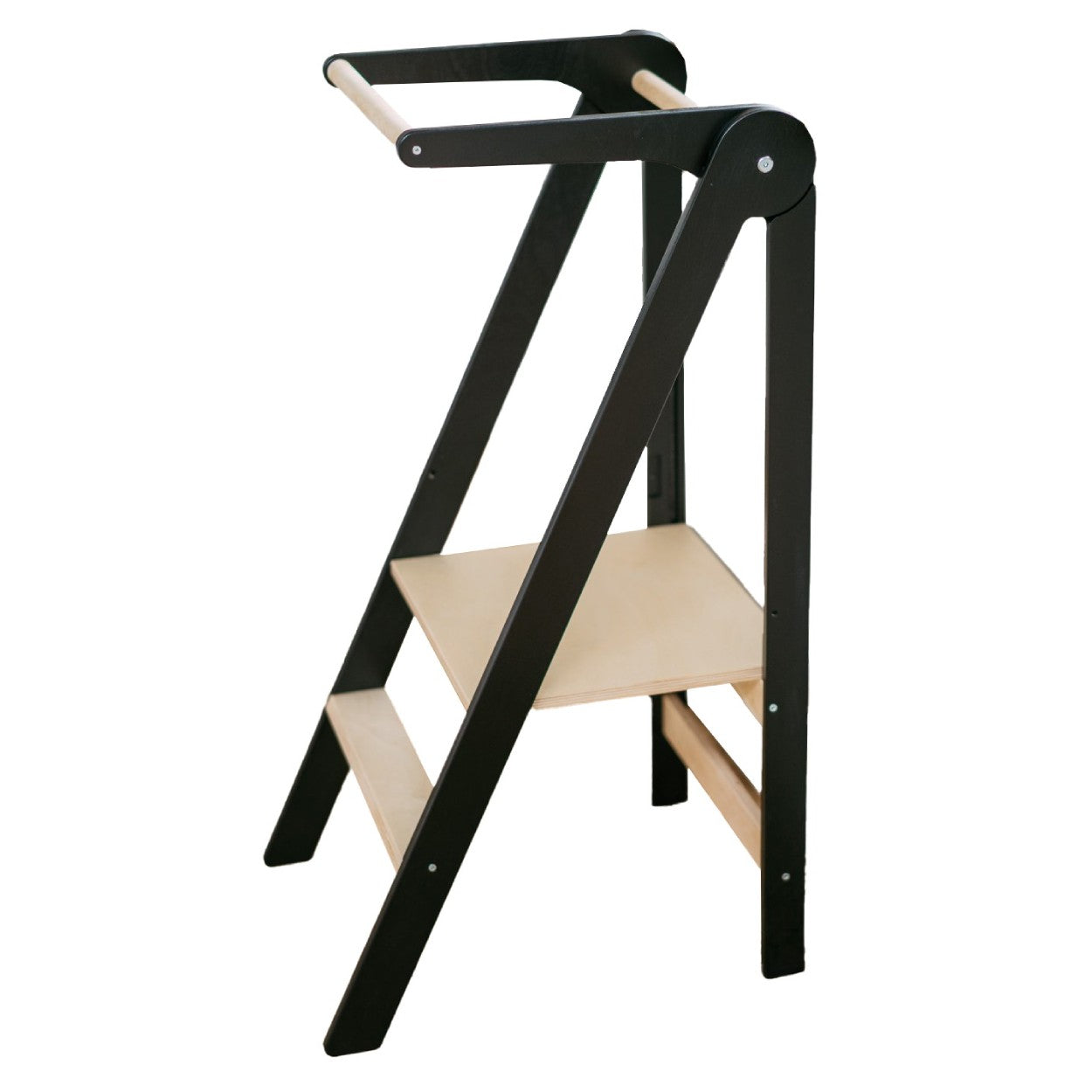 Foldable Kitchen Helper Tower with Safety Rail
