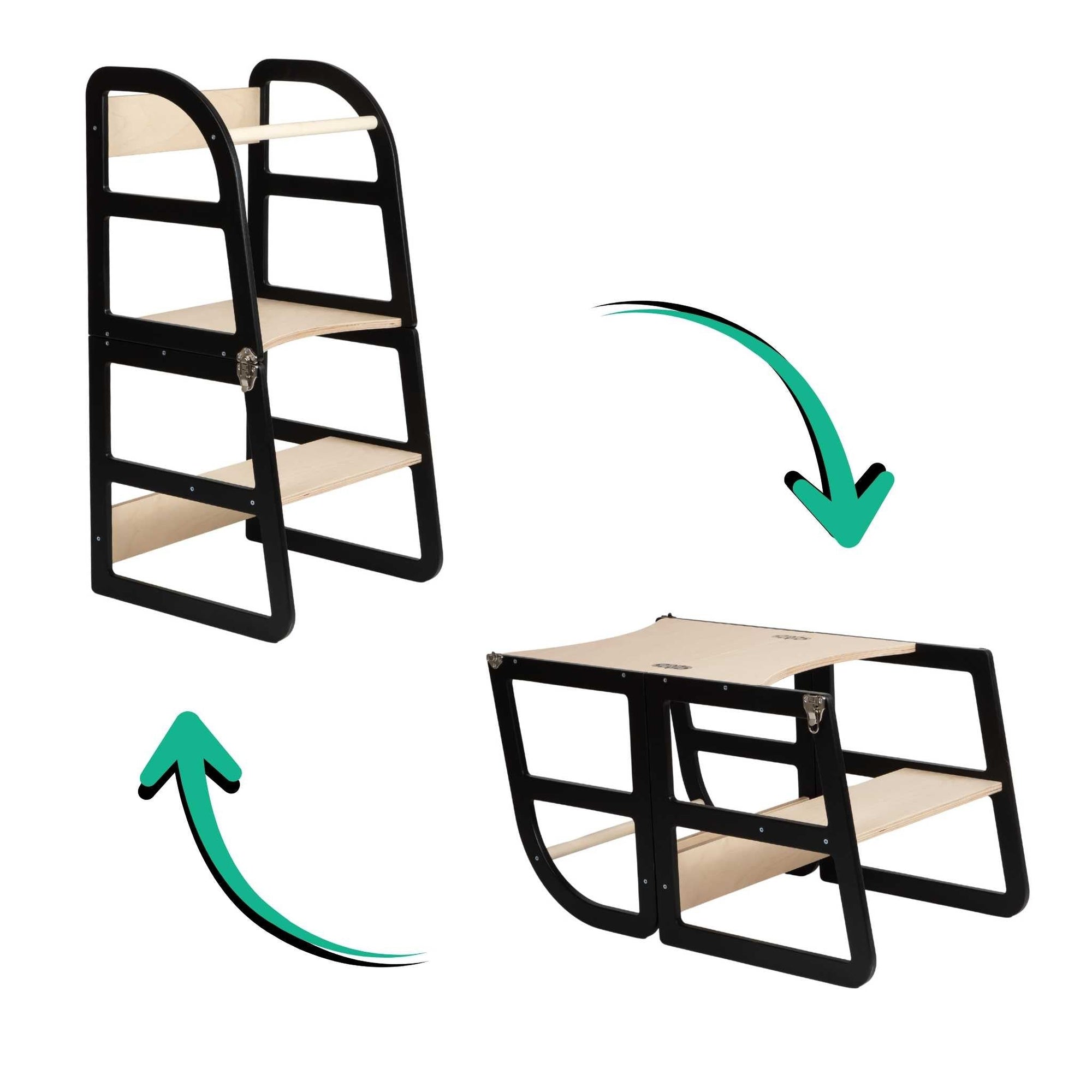 Transformable Kitchen Tower, Convertible 2-in-1