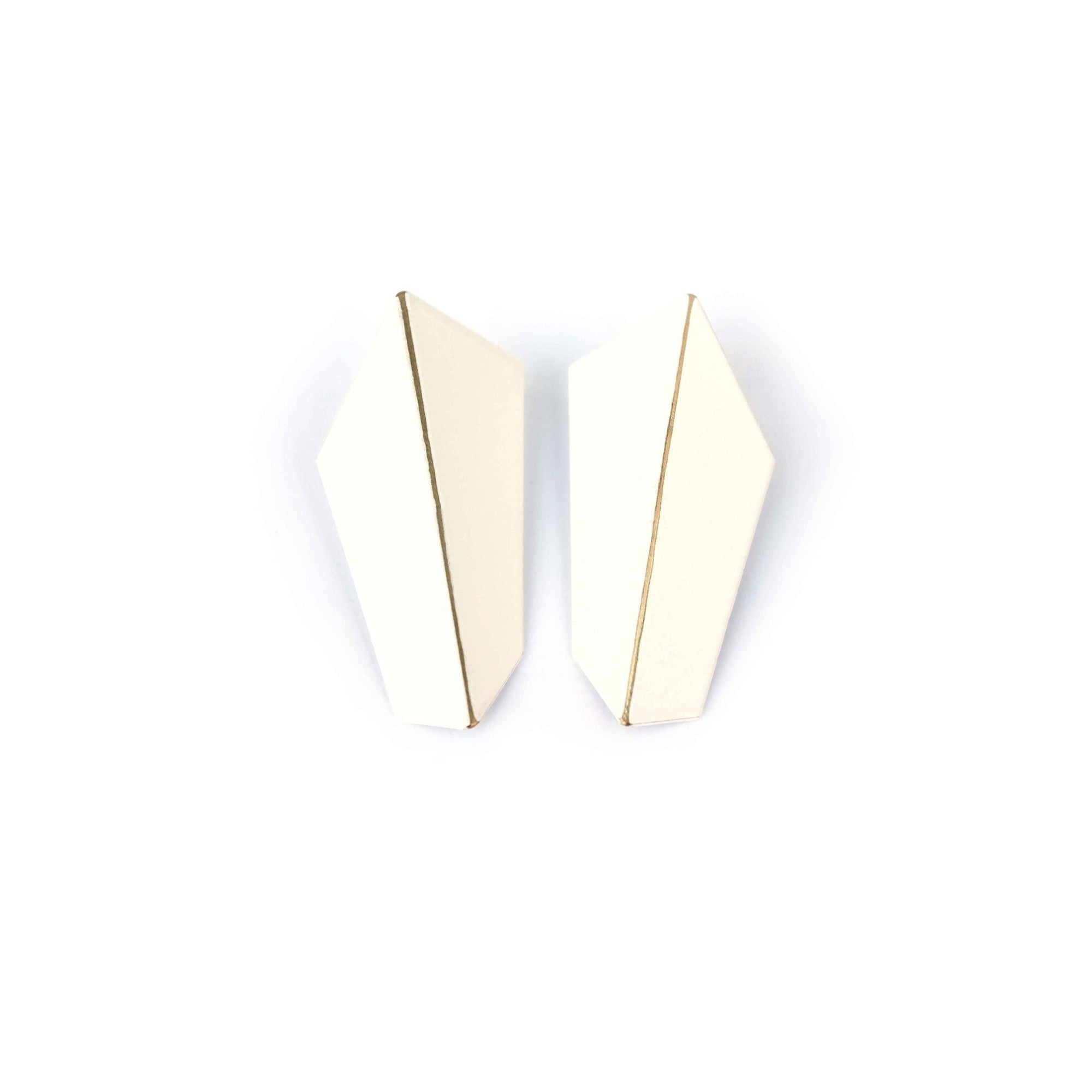 Folded Vertical Statement Earrings