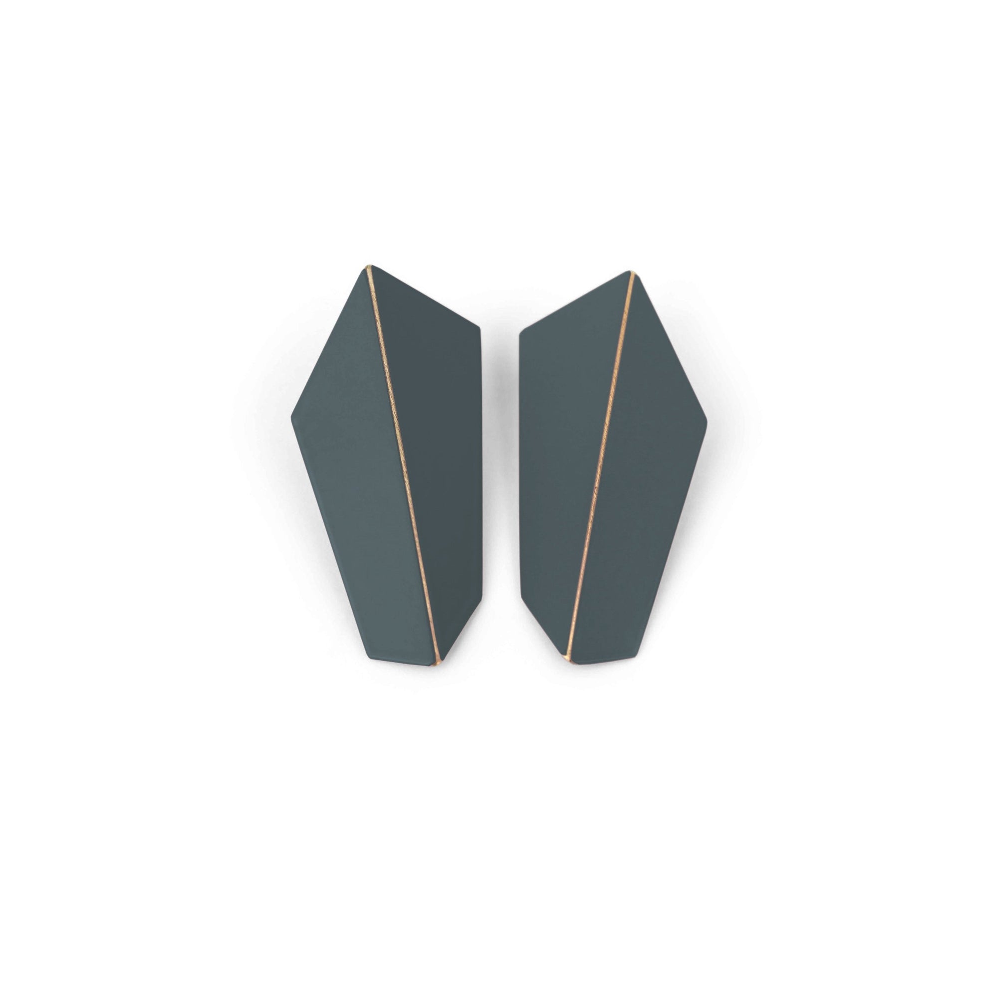 Folded Vertical Statement Earrings