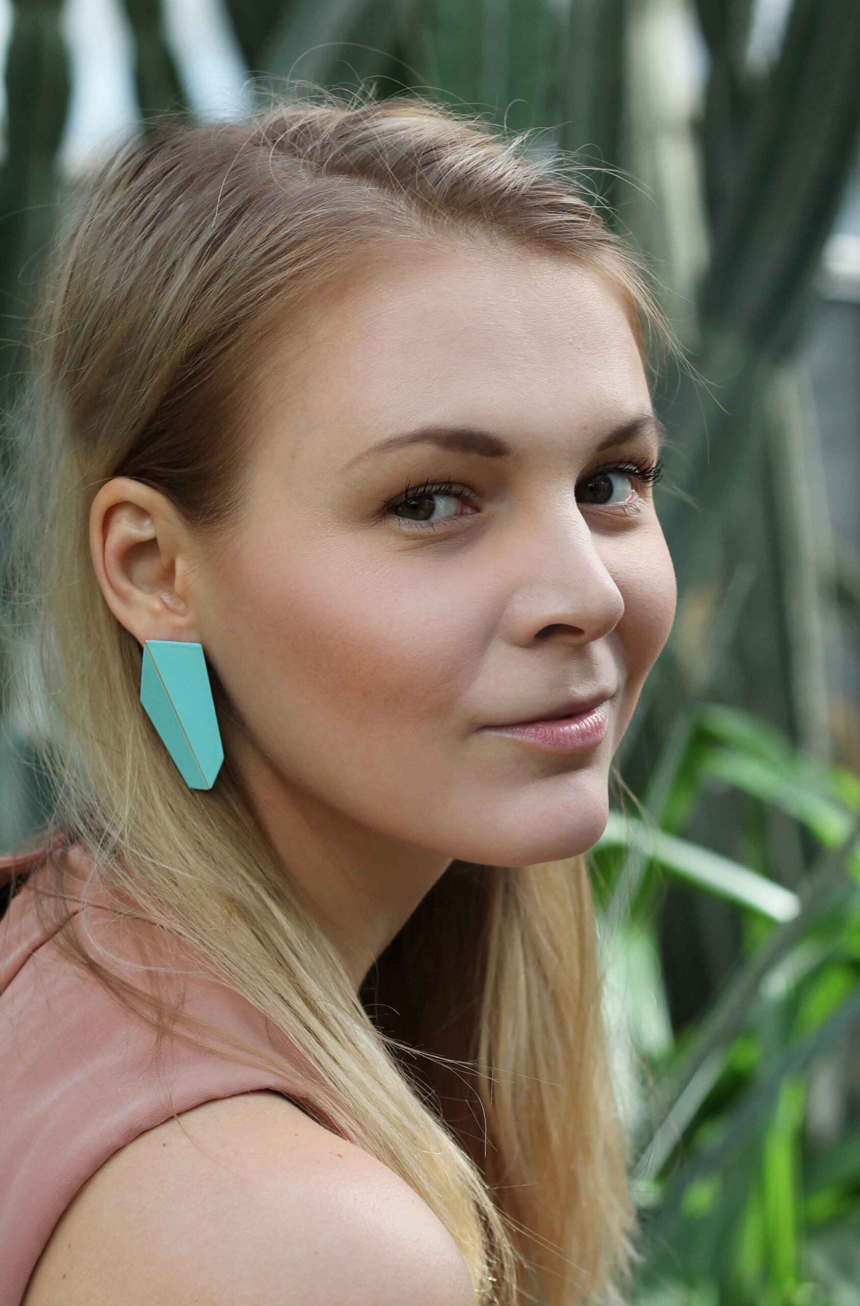 Folded Vertical Statement Earrings