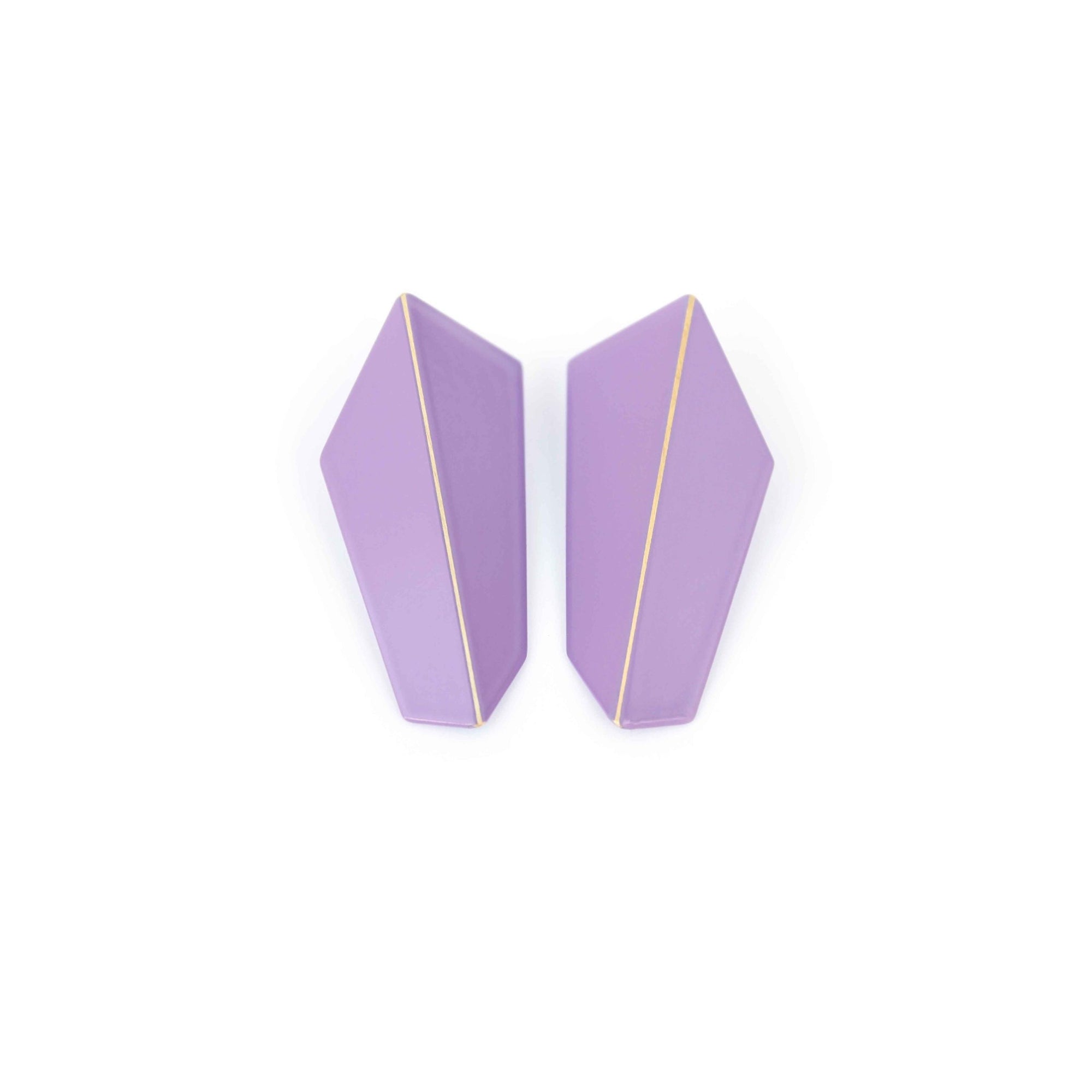 Folded Vertical Statement Earrings
