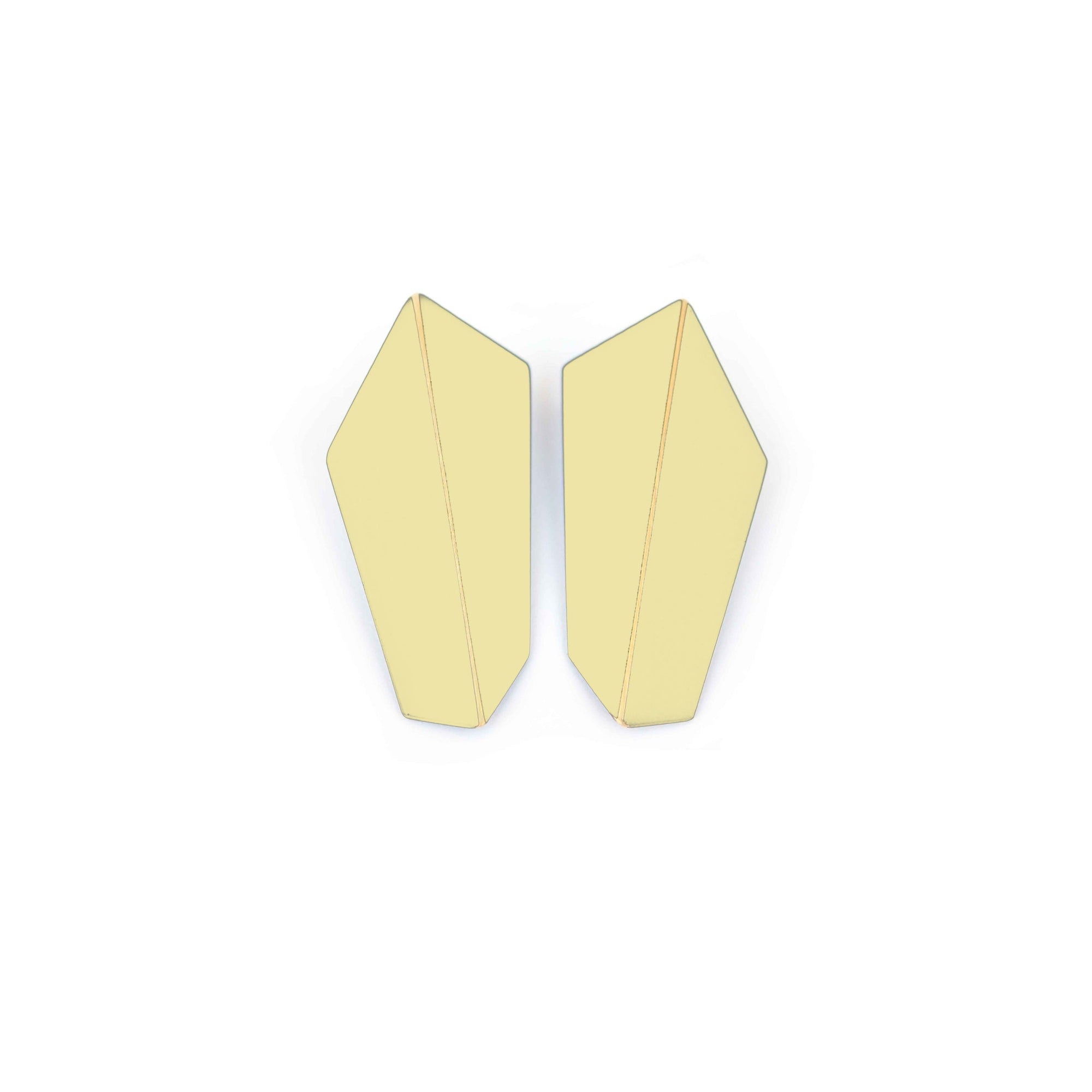 Folded Vertical Statement Earrings