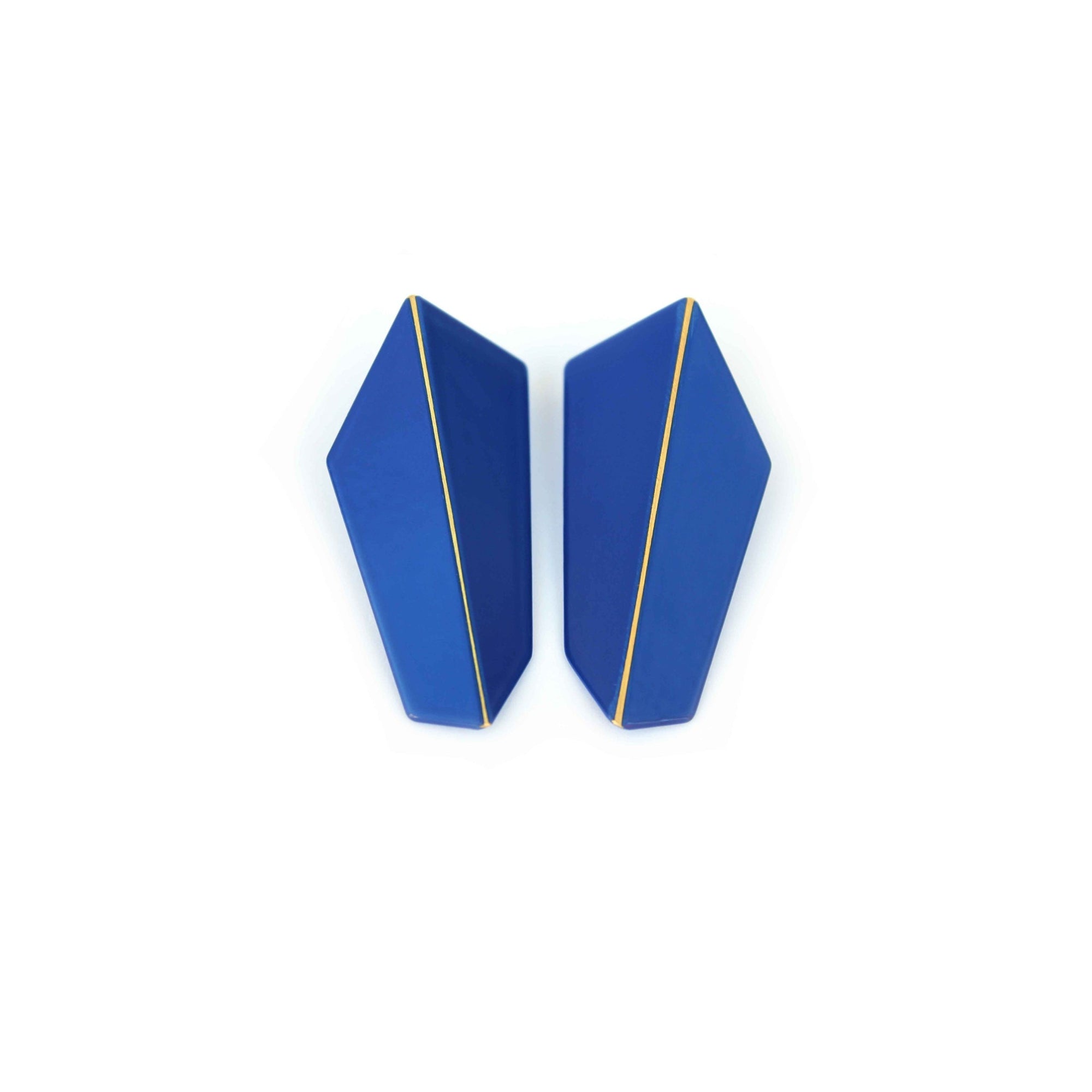 Folded Vertical Statement Earrings